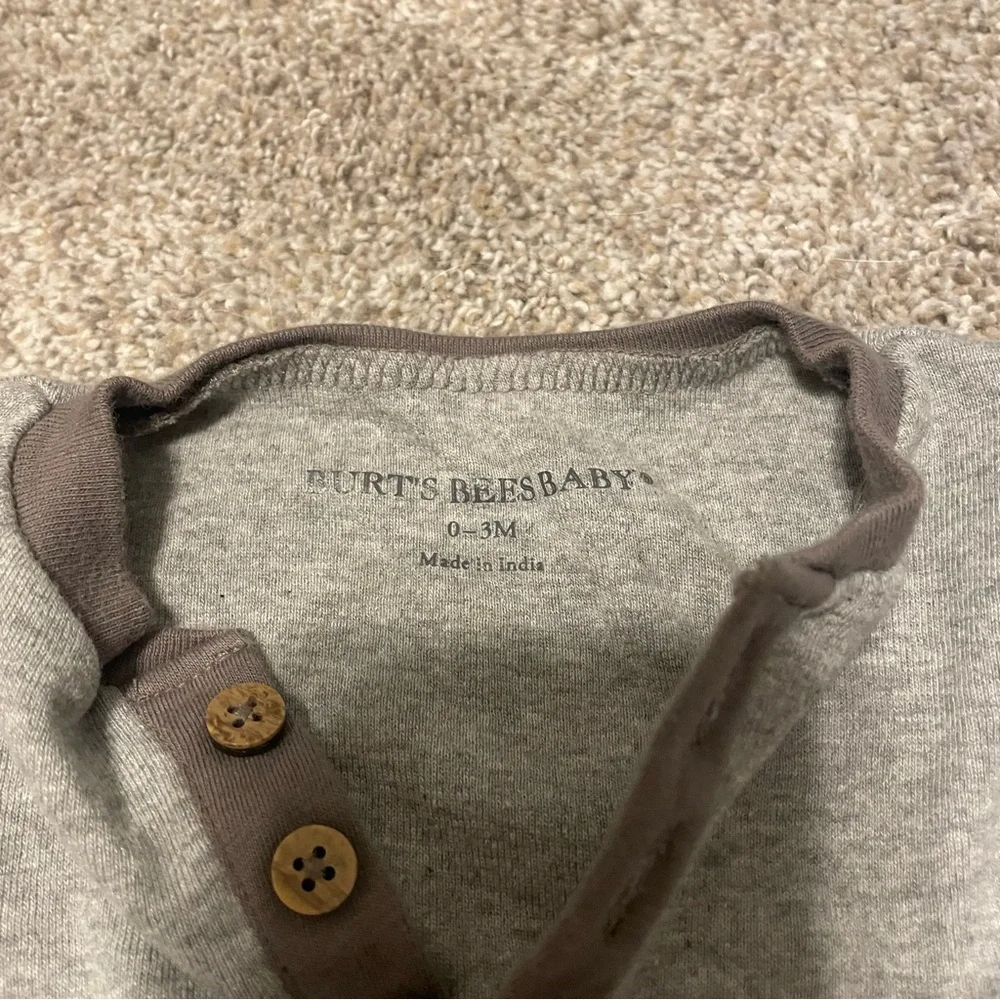 Baby Bodysuit in Gray and Brown - Picture 4 of 5